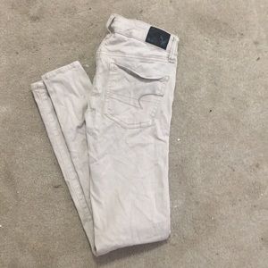 american eagle khaki jeggings